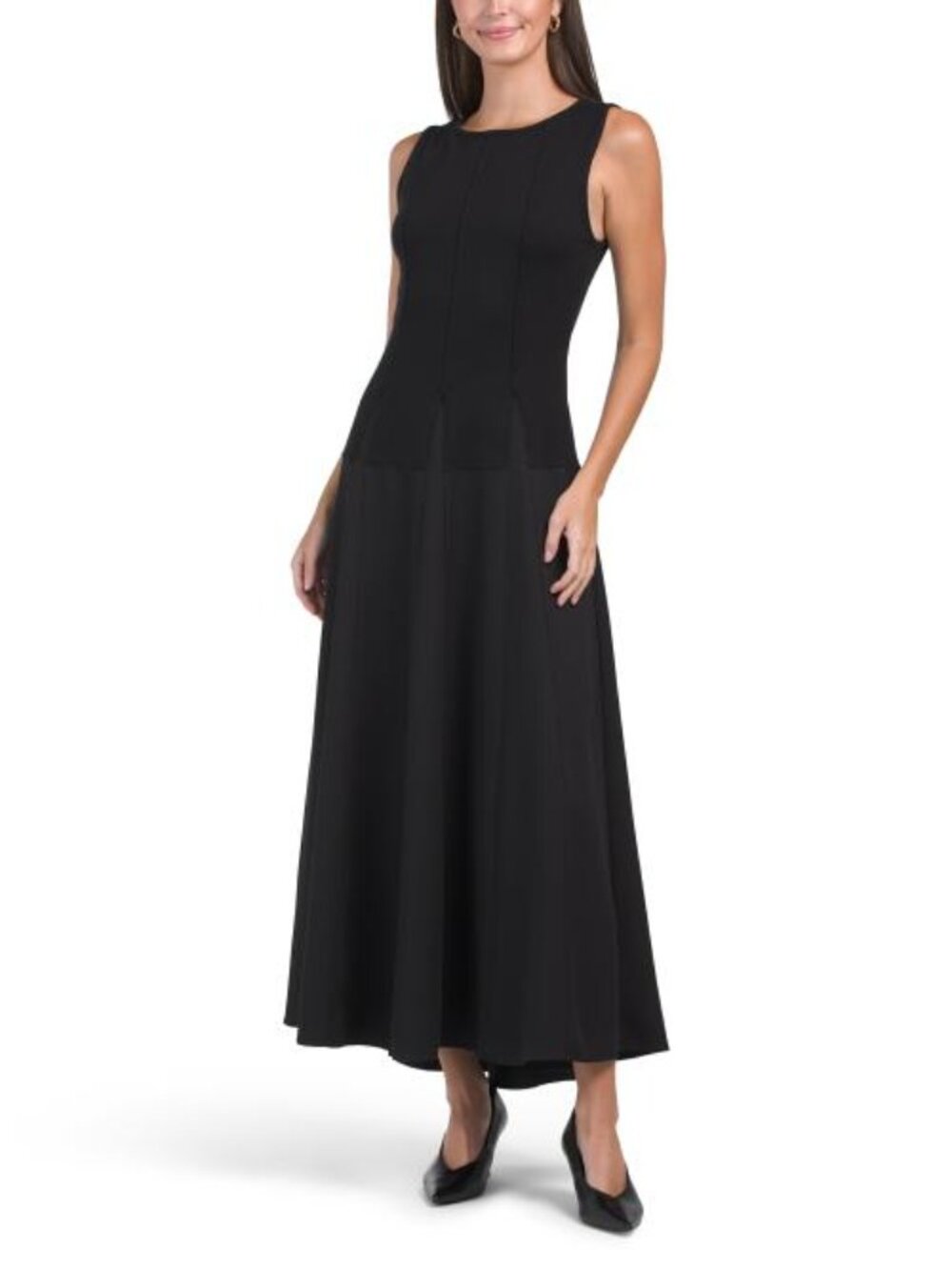 ELLEN TRACY Twofer Dress With Paneled Skirt